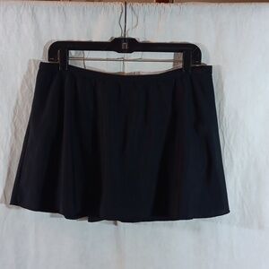 Slimshaper Womens 16 Black Swim Skirt with Briefs